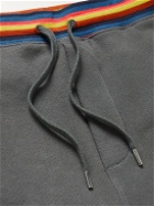 Paul Smith - Striped Cotton-Jersey Sweatpants - Gray