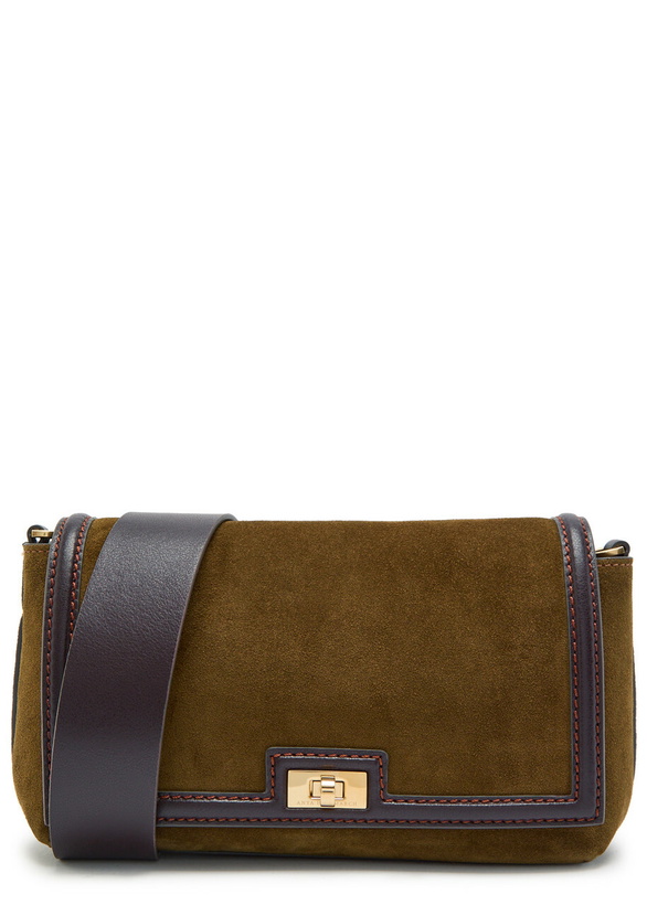 Photo: Anya Hindmarch Mortimer Suede Cross-body bag - Green - One Size
