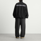 Balenciaga Men's Stretch Poly Tracksuit Jacket in Black