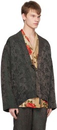 UMA WANG Green & Brown Jester Jacket