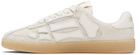 AMIRI Off-White Croc Debossed Pacific Bones Sneakers