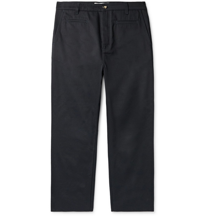 Photo: Loewe - Fisherman Cotton-Twill Trousers - Blue