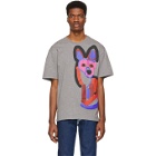 Maison Kitsune Grey Acide Fox T-Shirt