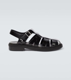 Ami Paris Leather fisherman sandals