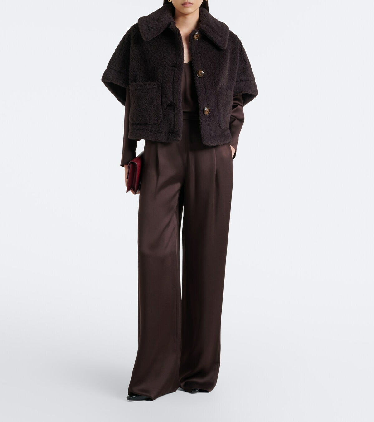 Max Mara Wool and silk teddy jacket