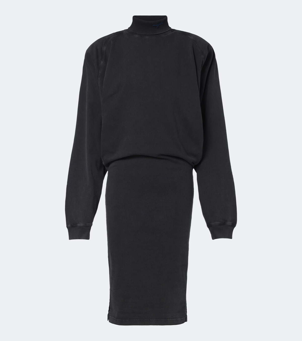 Mugler Cotton jersey sweatshirt dress