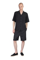 120% Lino Shirt In Black Linen