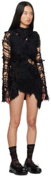 Collina Strada Black Chirp Minidress