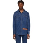 Calvin Klein Jeans Est. 1978 Blue Denim Logo Shirt