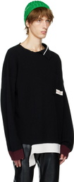 Marni Black Virgin Wool Sweater