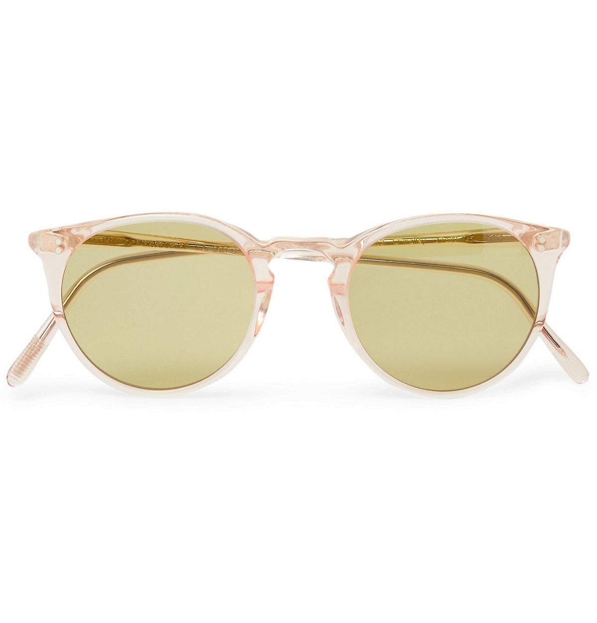 Photo: Oliver Peoples - O'Malley Round-Frame Acetate Sunglasses - Green