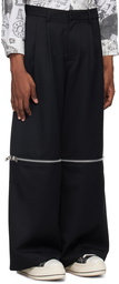 VAQUERA Black Zip Trousers