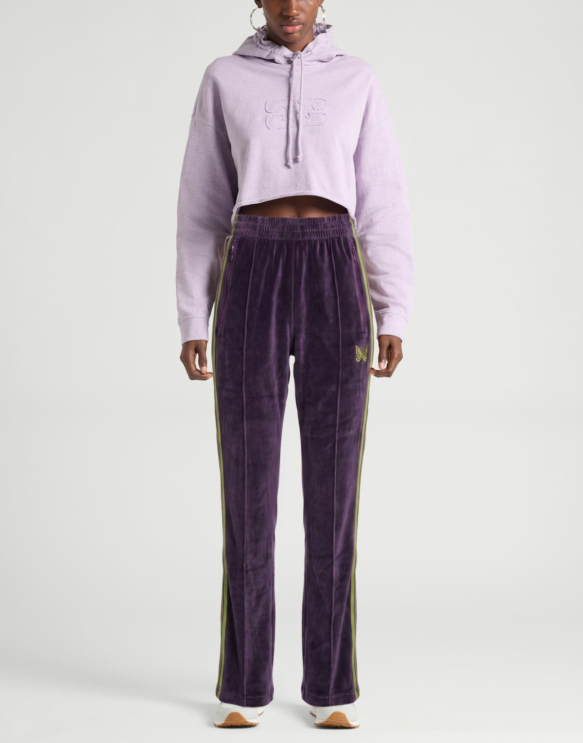 Needles Womens Pants Dark in Purple