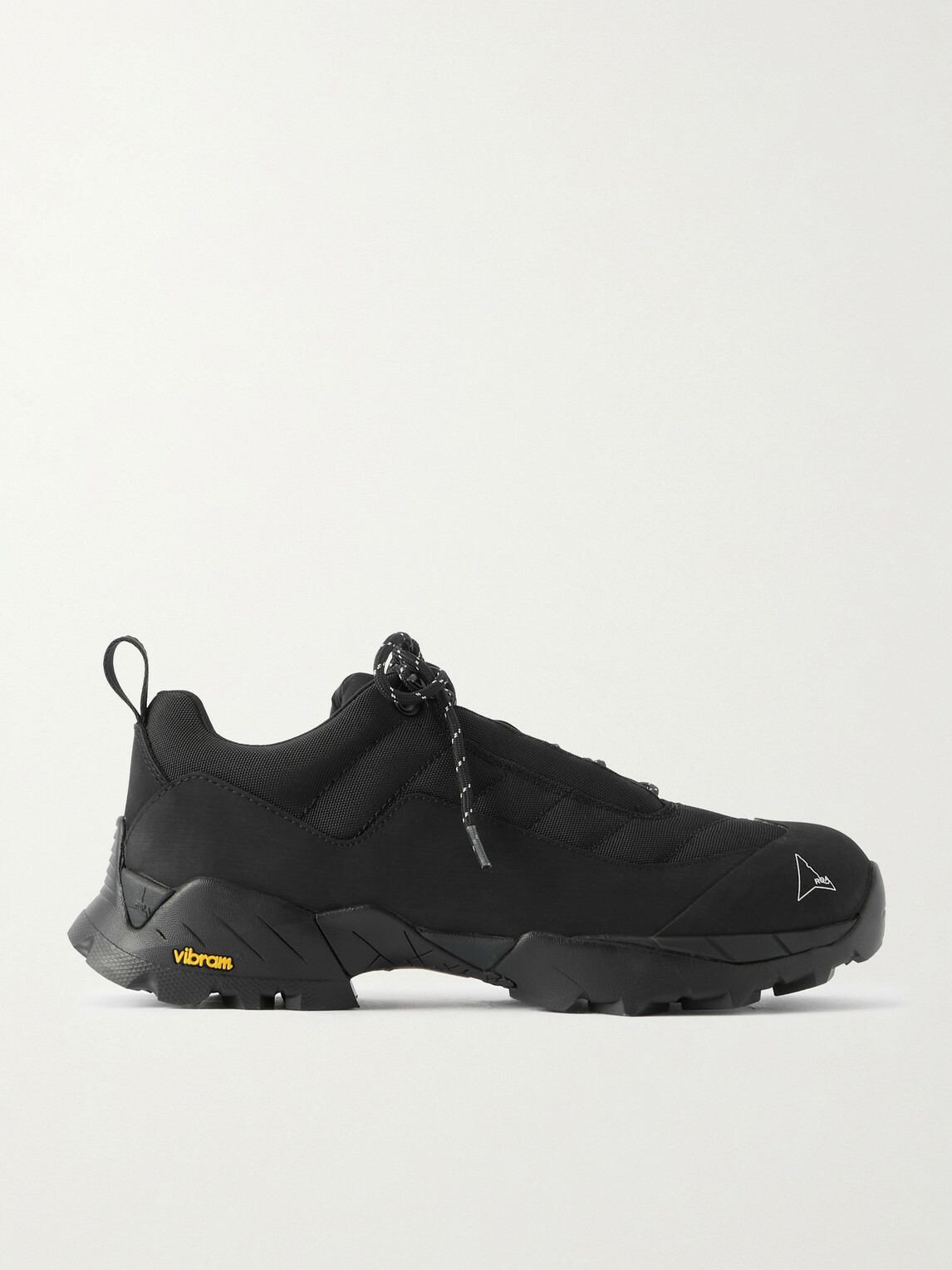 ROA - Katharina Rubber and Leather-Trimmed Mesh Hiking Sneakers - Black