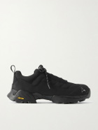 ROA - Katharina Rubber and Leather-Trimmed Mesh Hiking Sneakers - Black