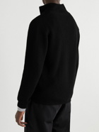 Officine Générale - Ribbed Merino Wool Zip-Up Sweater - Black