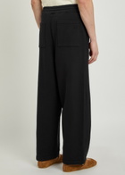 Picante Everyday Wide-leg Cotton Sweatpants Black