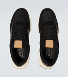 Tod's - Leather-trimmed sneakers