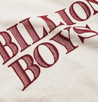 Billionaire Boys Club - Logo-Flocked Mélange Cotton-Jersey T-Shirt - Gray