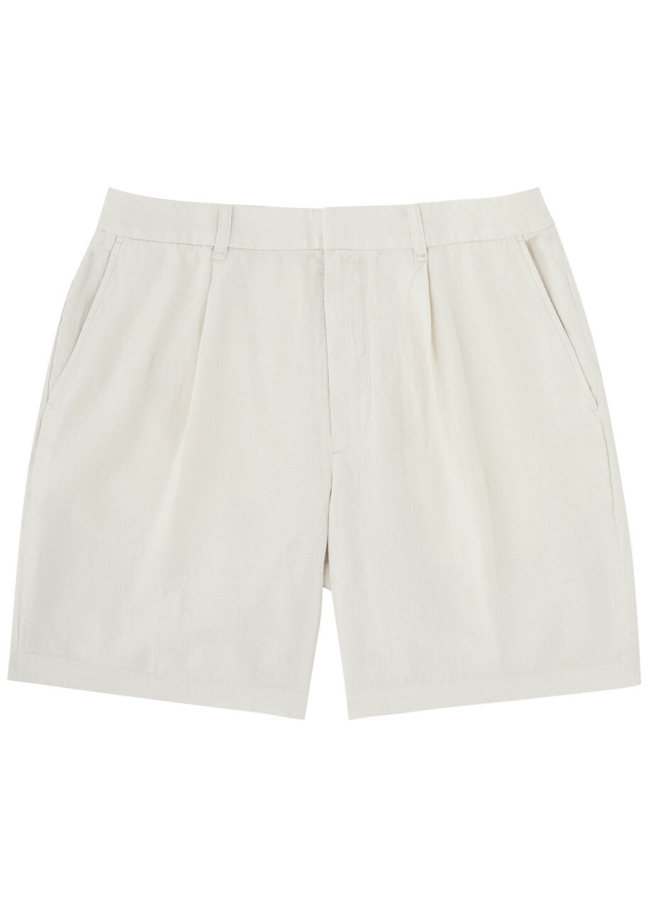 Rag & Bone Elliot Linen Shorts Ecru