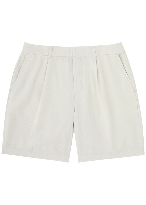 Photo: Rag & Bone Elliot Linen Shorts Ecru