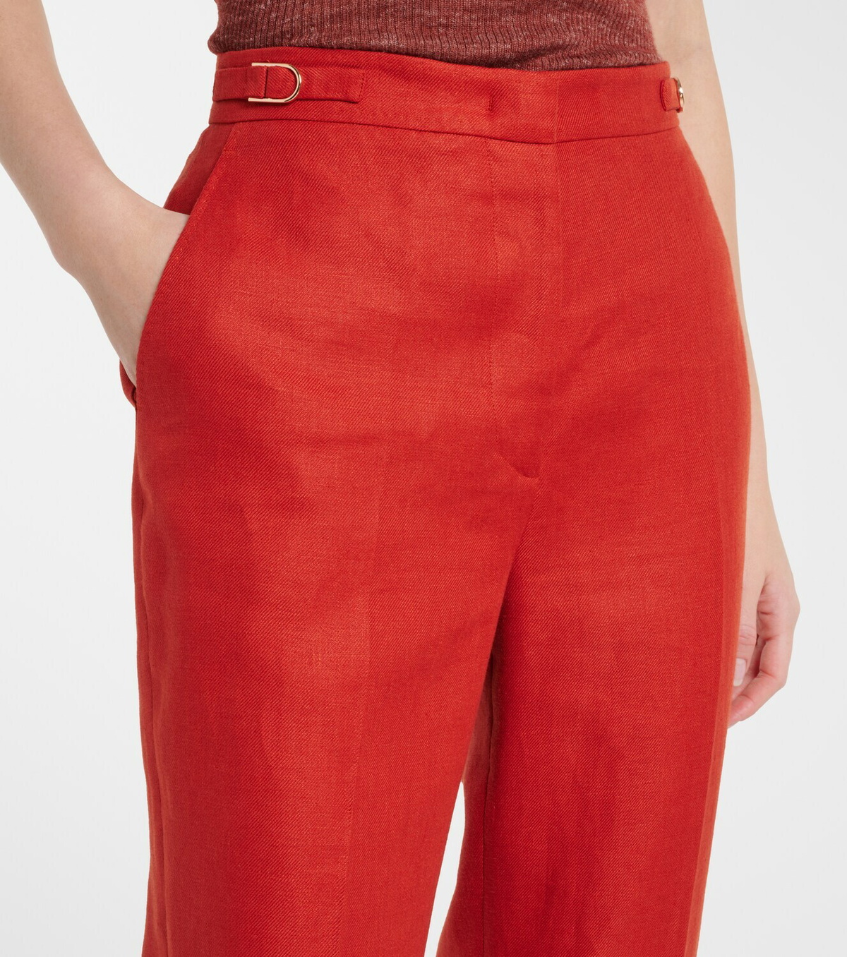 Gabriela Hearst Vesta linen flared pants