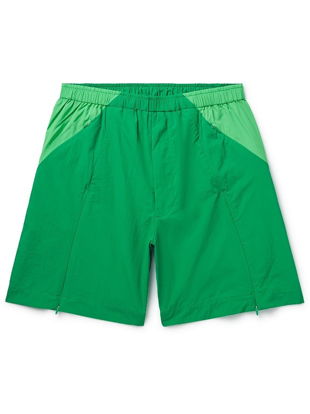 Photo: Y-3 - Wide-Leg Shell Shorts - Green
