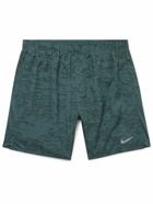 Nike Running - Run Division Challenger Straight-Leg Printed Mesh-Panelled Dri-FIT Shorts - Green