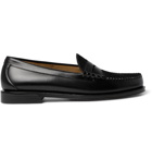G.H. Bass & Co. - Weejuns Heritage Larson Calf Hair-Trimmed Leather Penny Loafers - Black