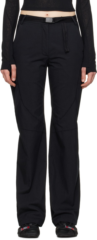 Photo: HYEIN SEO Black Low-Rise Belted Trousers