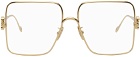 LOEWE Gold Square Glasses