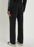 God Made Printed Straight-leg Cotton Sweatpants Black