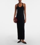 Tom Ford Ribbed-knit halterneck jersey maxi dress