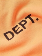 Gallery Dept. - Logo-Print Cotton-Jersey Hoodie - Orange