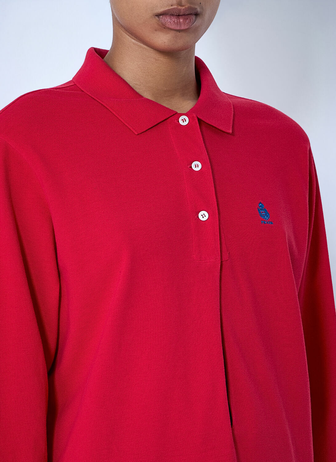 Prada Cotton Piqué Polo Shirt