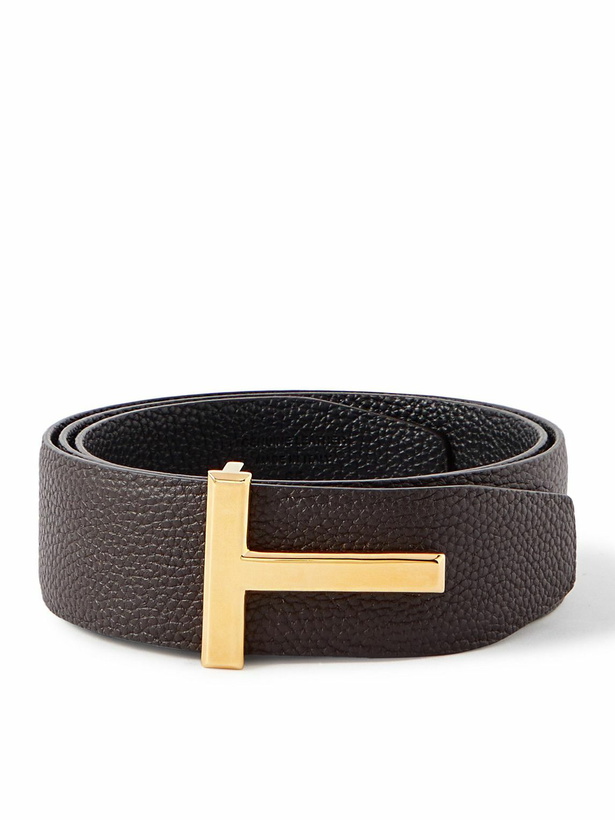 Photo: TOM FORD - 4cm Reversible Full-Grain Leather Belt - Brown