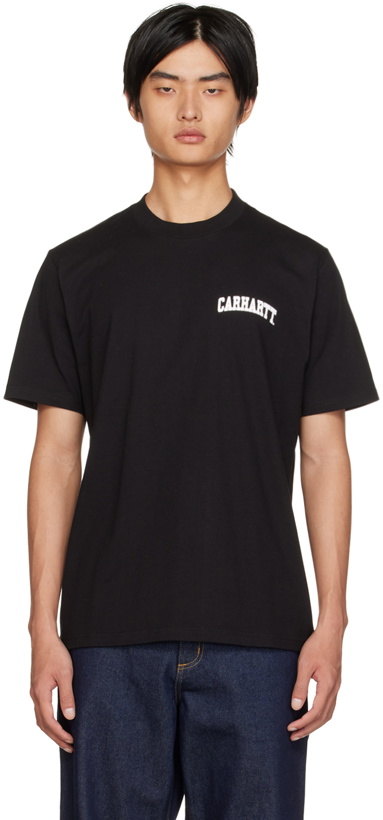 Photo: Carhartt Work In Progress Black University Script T-Shirt