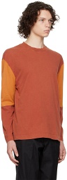 Schnayderman's Orange Oversized Long Sleeve T-Shirt