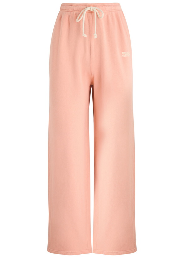 Photo: American Vintage Izubird Logo Stretch-cotton Sweatpants Peach