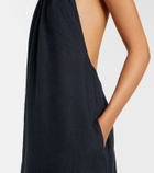 Nili Lotan Lelia halterneck linen maxi dress