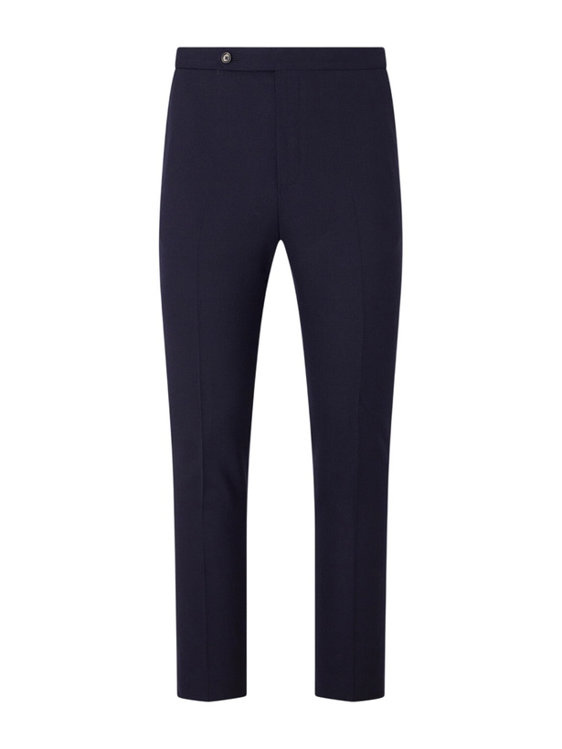 Photo: De Petrillo - Tapered Virgin Wool Suit Trousers - Blue