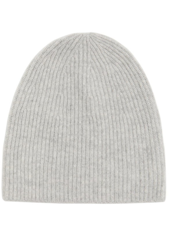 Photo: Loop Cashmere Cashmere Beanie - Light Grey - One Size