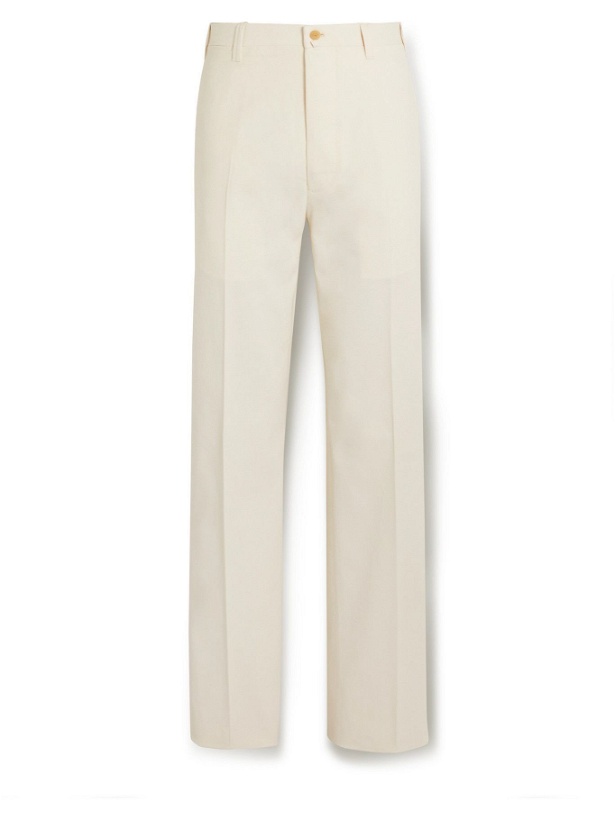 Photo: Giuliva Heritage - Felice Stretch-Cotton Drill Trousers - White