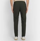 Hugo Boss - Slim-Fit Tapered Wool-Blend Seersucker Trousers - Green