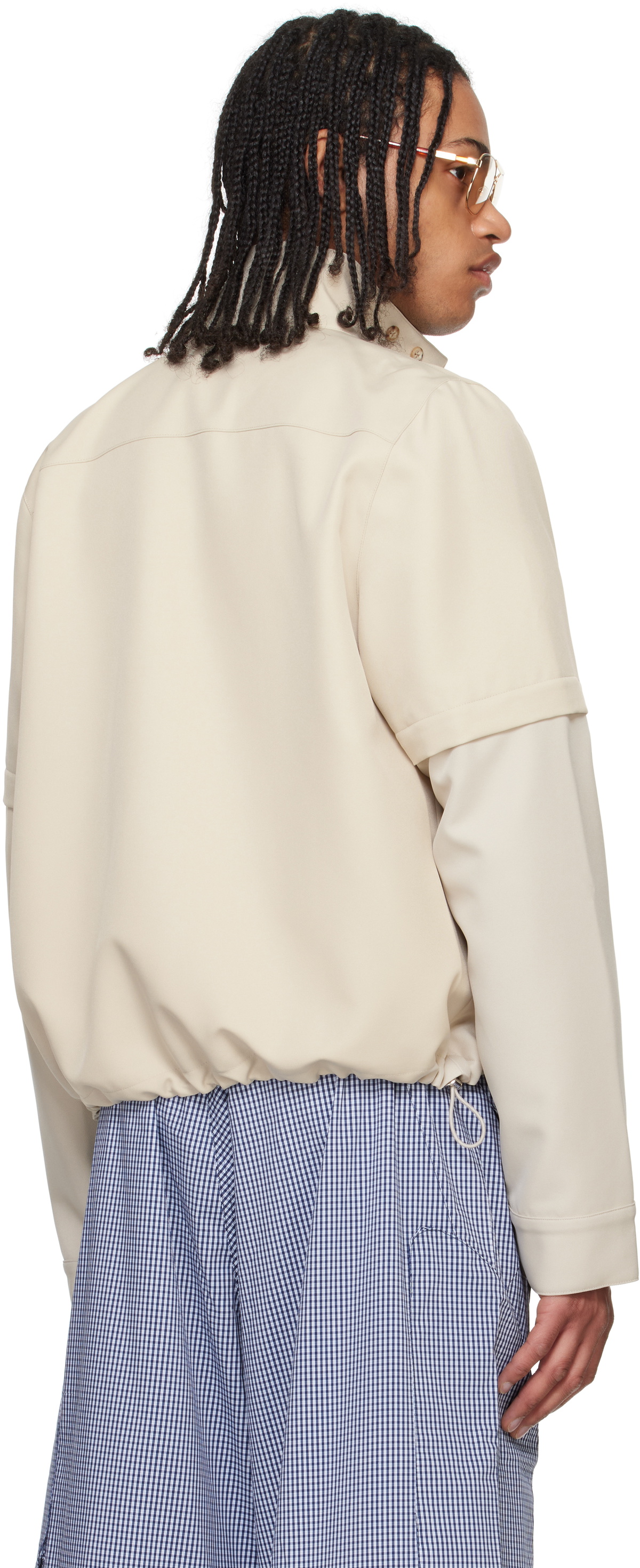 Raimundo Langlois Beige Convertible Jacket