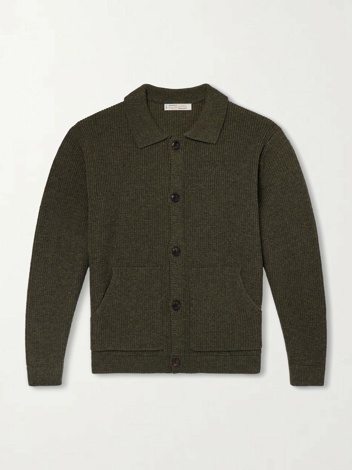 FrizmWORKS - Wool-Blend Cardigan - Green