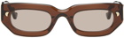 Nanushka Brown Kadee Sunglasses