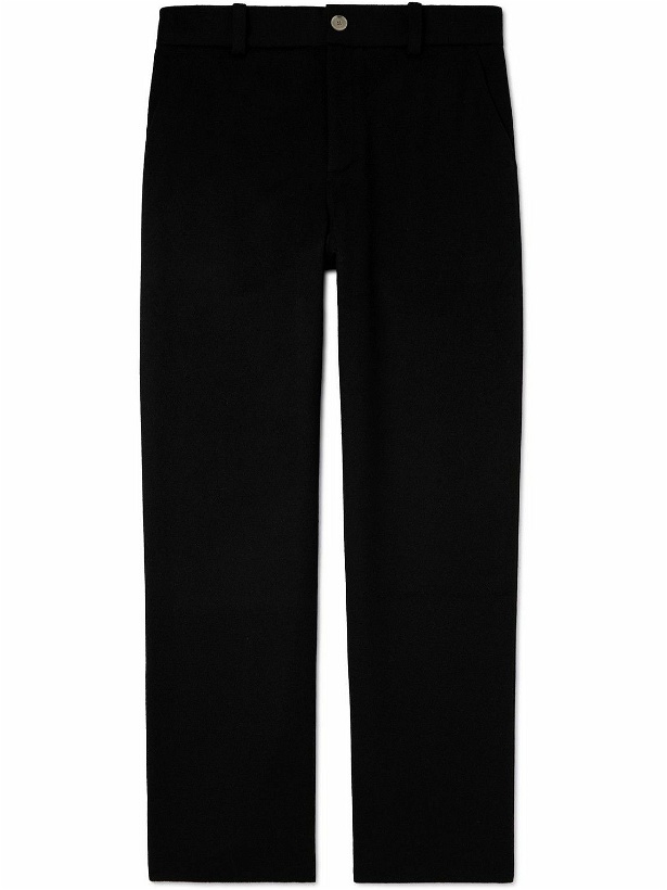 Photo: The Elder Statesman - Straight-Leg Wool and Cashmere-Blend Trousers - Black