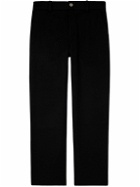 The Elder Statesman - Straight-Leg Wool and Cashmere-Blend Trousers - Black