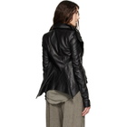 Rick Owens Black Tower Naska Biker Leather Jacket